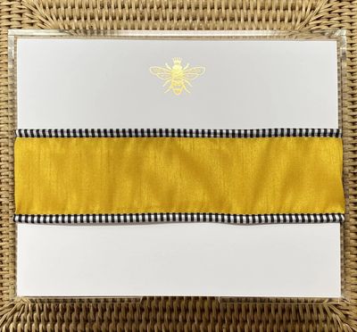 Gold Foil Luxe Queen BEE Large Notepad