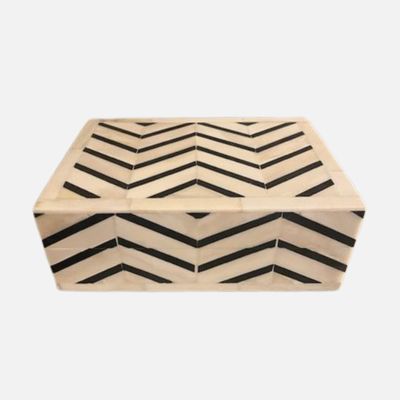 Black &amp; Ivory Zig Zag Box (5x7)