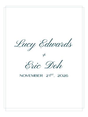 Lucy Edwards + Eric Doh - November 21, 2026