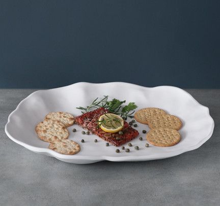 Vida Nube Large Oval Platter | White