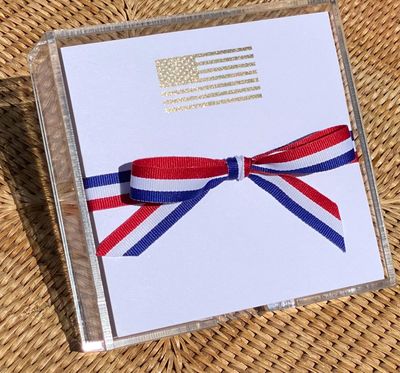 Gold Foil Paddie Notepad | Flag