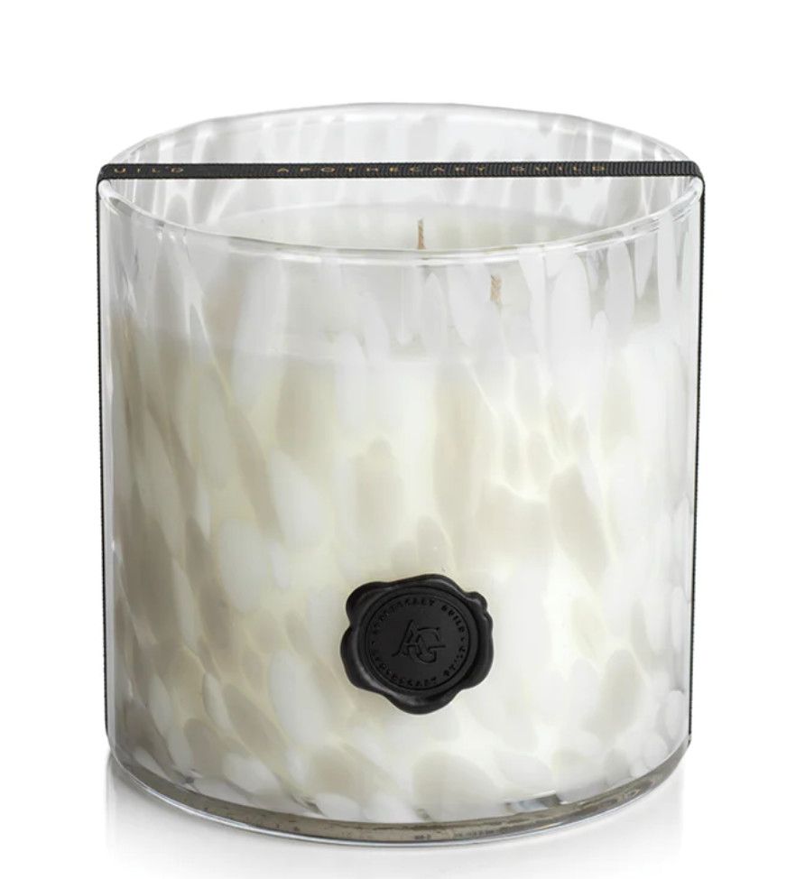 AG Opal Glass 3 Wick Candle Jar | Gardenia
