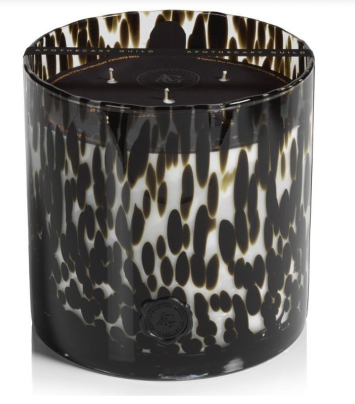 AG Opal Glass 5 Wick Candle Jar | Black Fig Vetiver