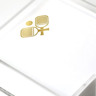 Gold Foil Paddie Notepad | Pickleball