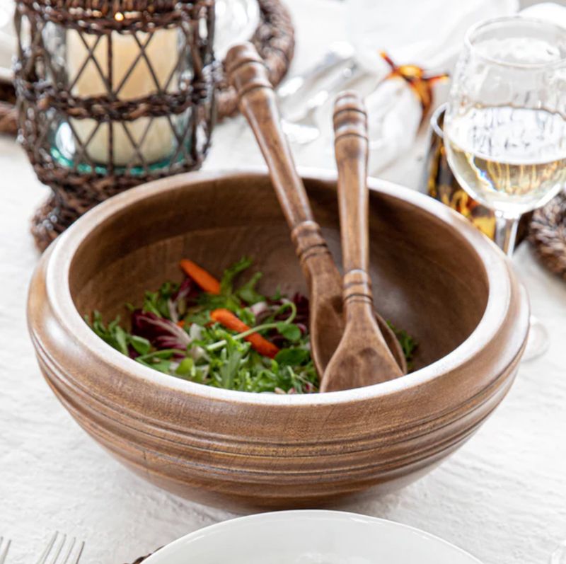 Bilbao Wood Salad Server Set/2pc