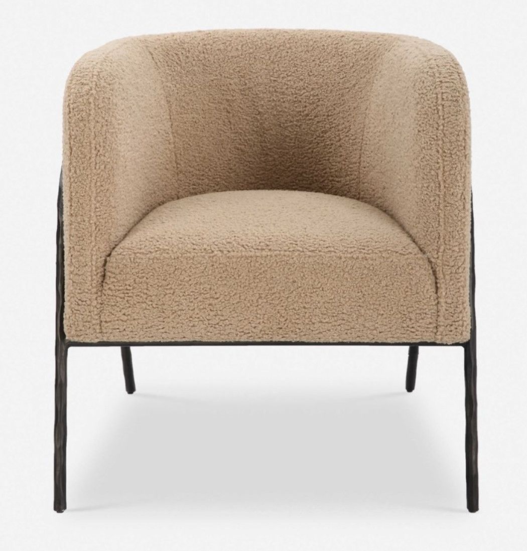 Jacobsen Accent Chair Latte Shearling