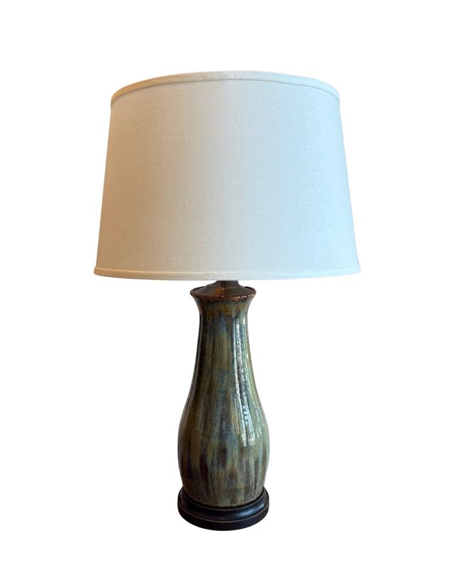 Renaissance Lamp /Twilight/ Brown Base / Cream Drum Shade