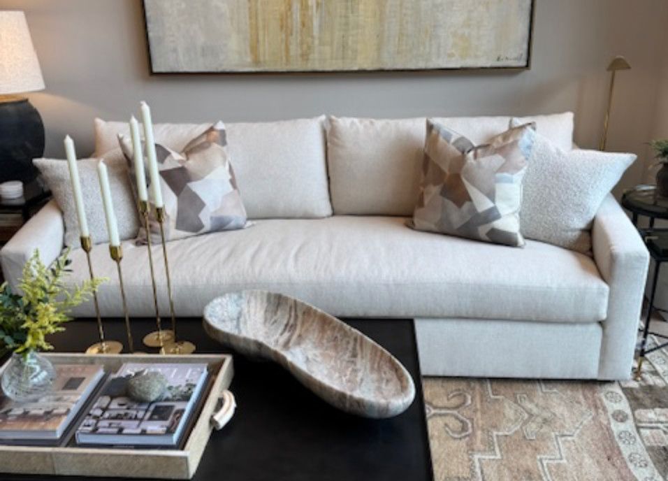 Duke Domaso Natural Sofa | 98"