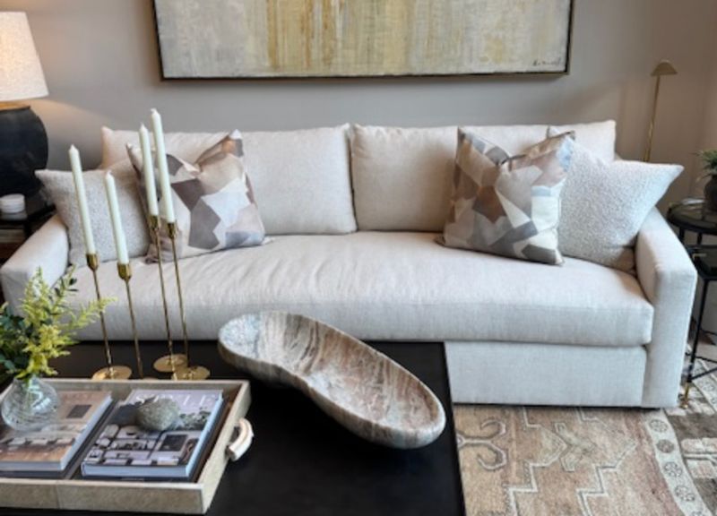 Duke Domaso Natural Sofa | 98"