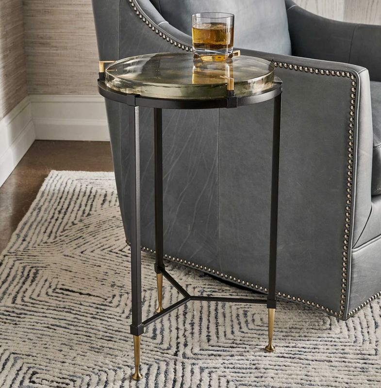Ice Block Accent Table | Round