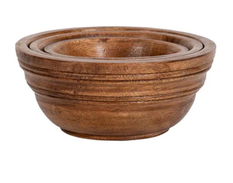 Bilbao Wood Nesting Bowl Set/3pc