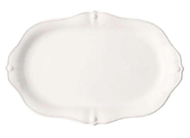 Berry &amp; Thread 20" Platter - Whitewash