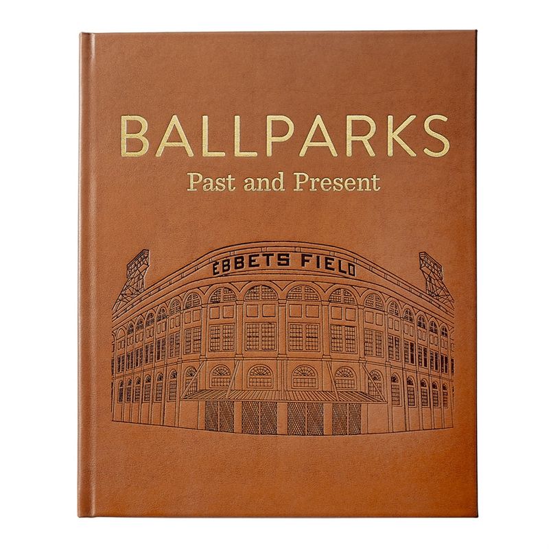Ballparks Past and Present Tan Bonded Leather