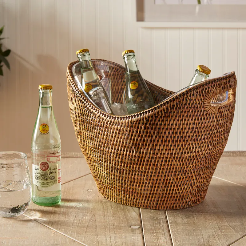Burma Rattan Beverage Tub Large