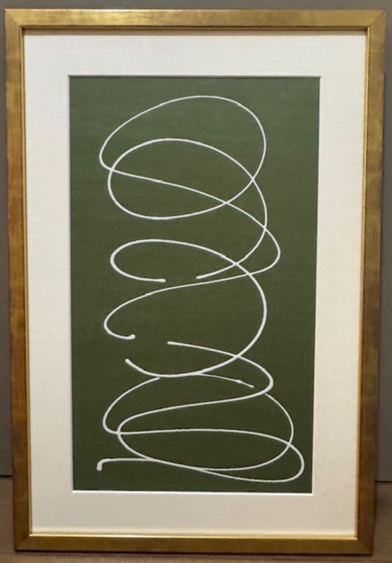 Kayce Hughes | Motion on Green Silk | 16x24