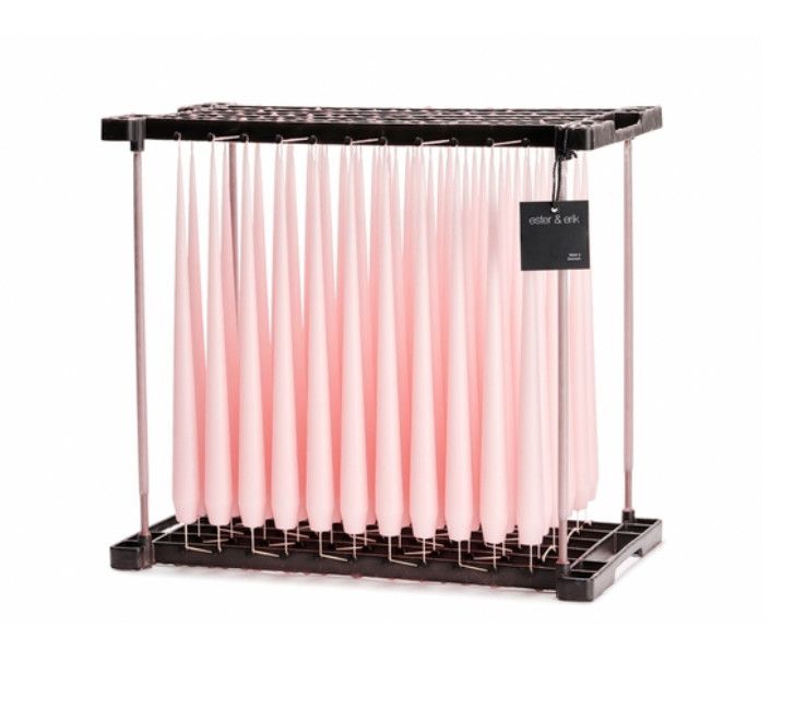 Taper Candles | ROSE QUARTZ #38 | Matt 32cm | PAIR