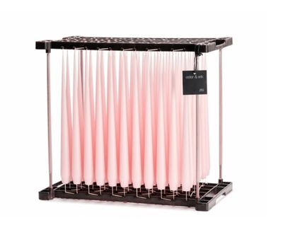Taper Candles | ROSE QUARTZ #38 | Matt 32cm | PAIR