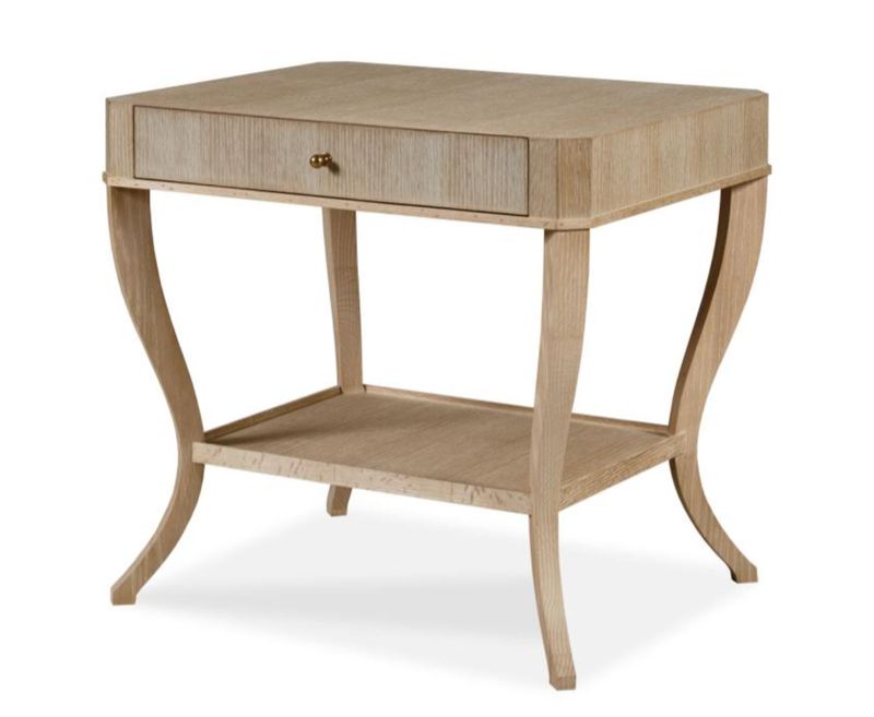 Henson Oak Side Table | Cerused Premium Finish