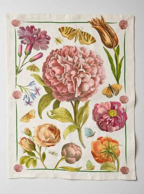 Peony Tea Towel