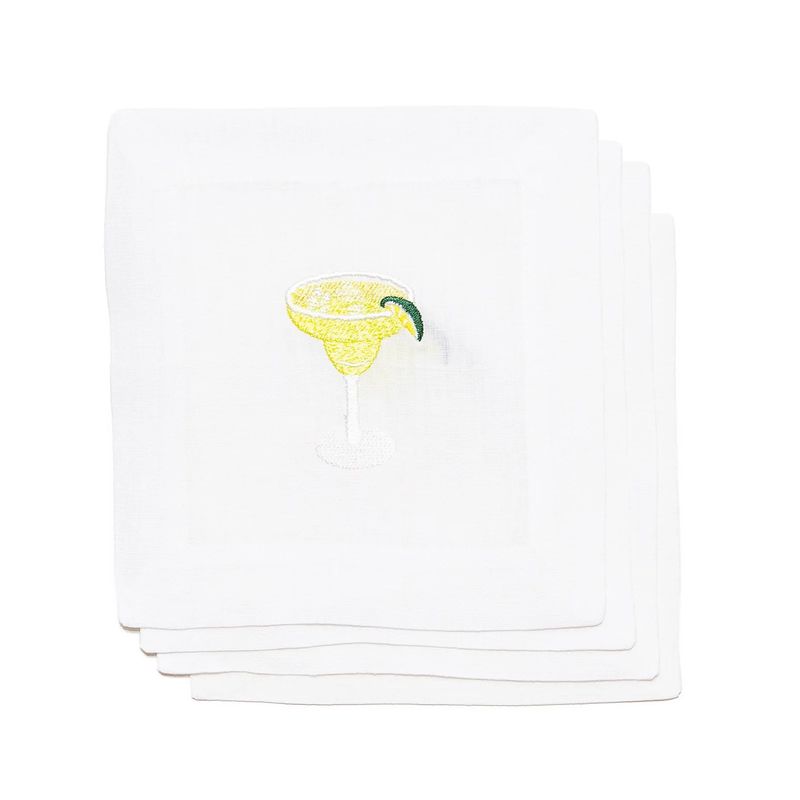 Margarita Linen Cocktail Napkins | Set of 4