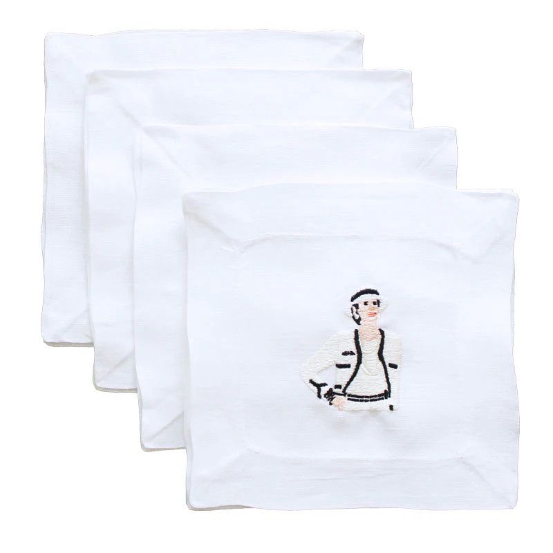 Coco Linen Cocktail Napkins | Set of 4