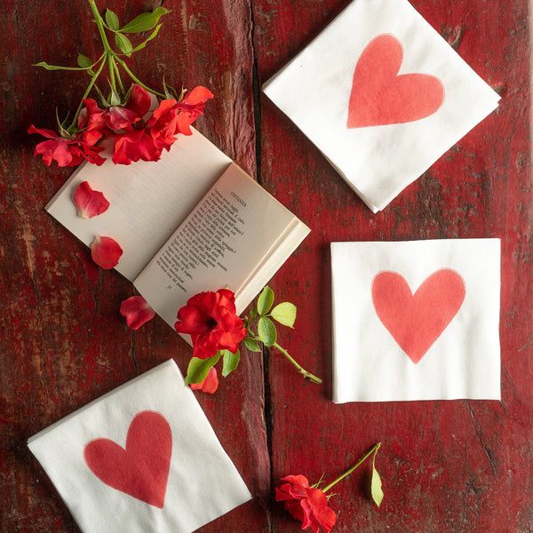 Hearts Cocktail Napkins | Pack of 20