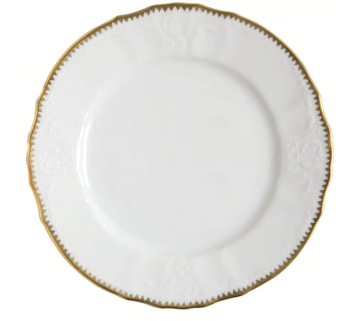 Simply Anna | Salad Plate | White & Gold Simply Anna | Salad Plate | White & Gold