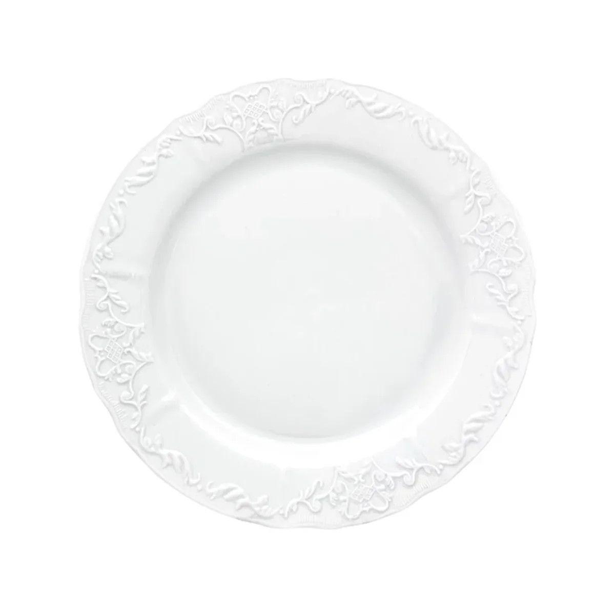 Simply Anna Salad Plate | White
