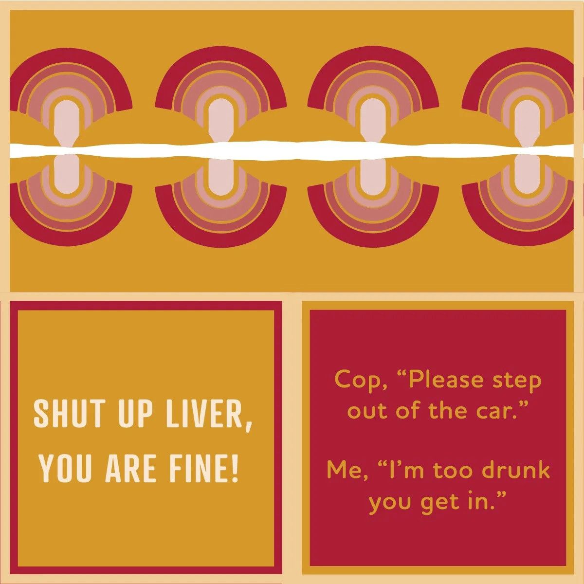 Too Drunk | Double Sided Napkins