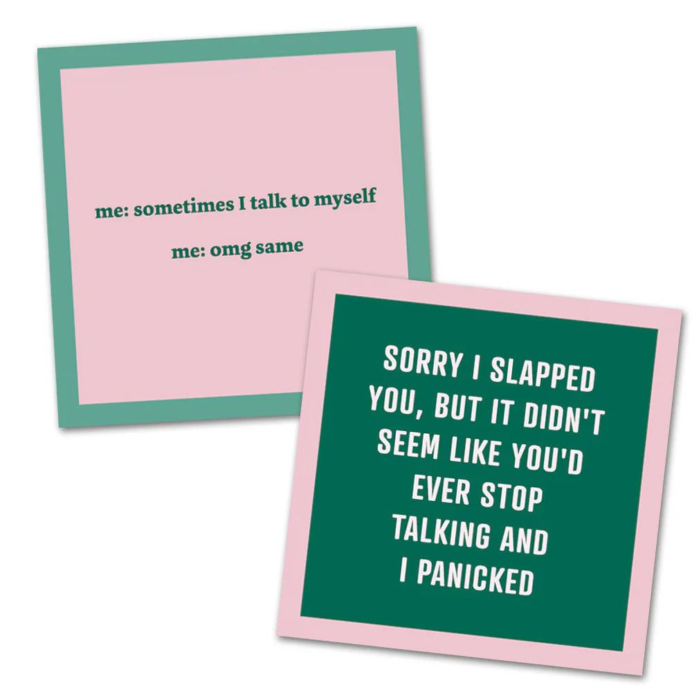 Talk To Self | Double Sided Napkins
