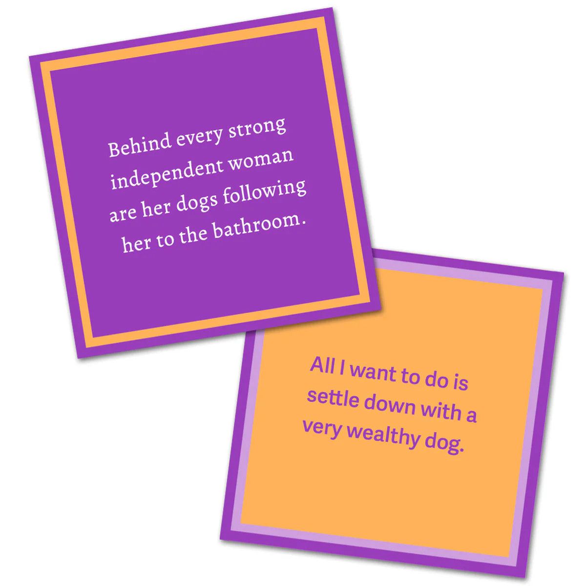 Wealthy Dog | Double Sided Napkins