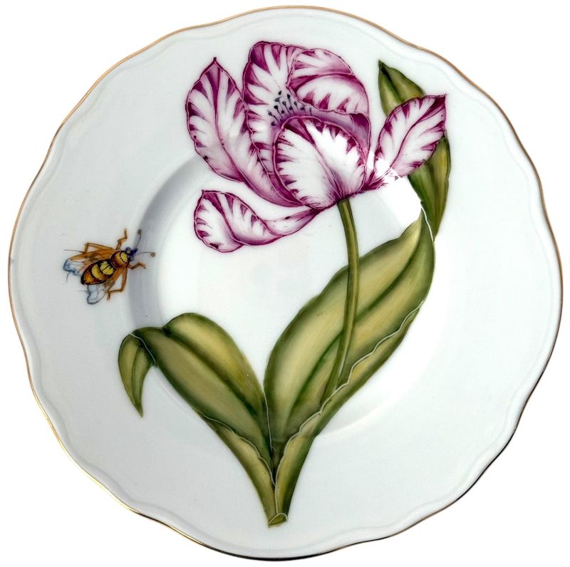 Rhapsody of Colors | Purple Tulip Bread & Butter | 6"