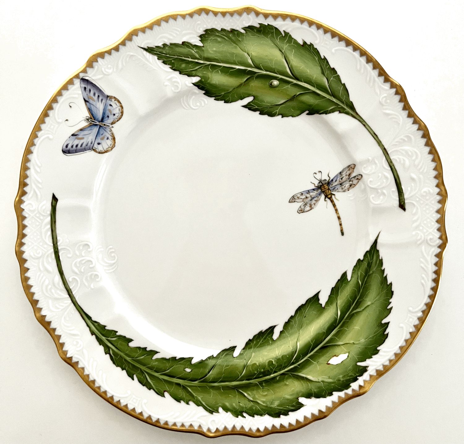 Green Leaf Dinner Plate