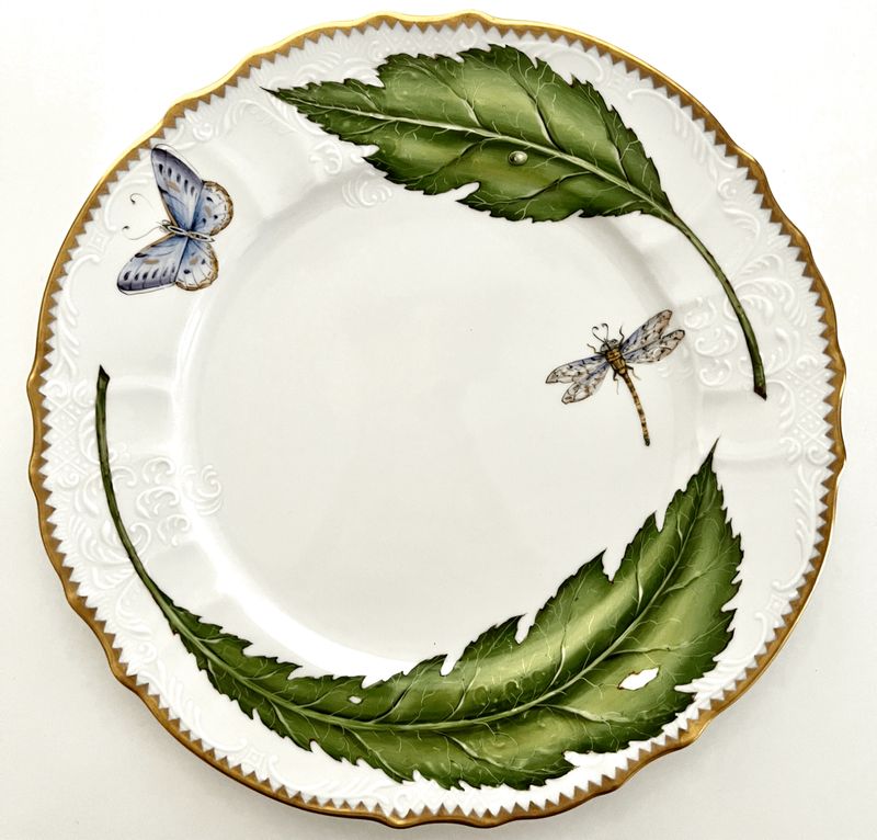 Green Leaf Dinner Plate