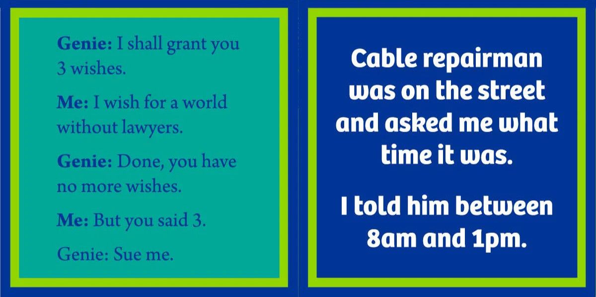 Cable Repairman | Double Sided Cocktail Napkins