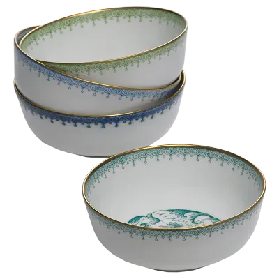 Cornflower Blue Lace Dessert Bowl