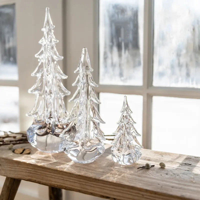Simon Pearce FIVE SIDED Evergreen Tree | 10"