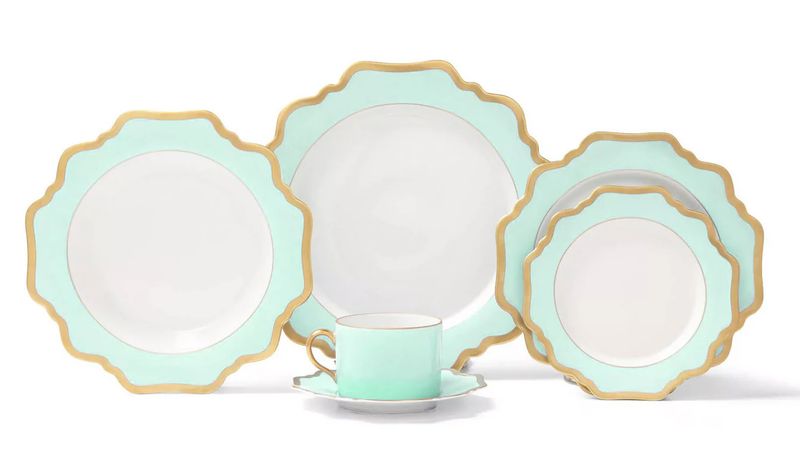 Anna's Palette Salad Plate | Aqua