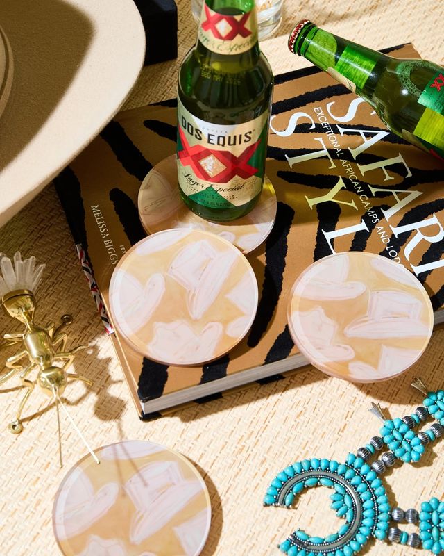 Howdy Cowboy Coasters | Boxed Set of 4
