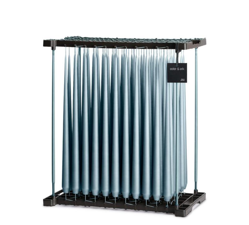 Taper Candles | Steel Blue #64 | 42cm | Pair