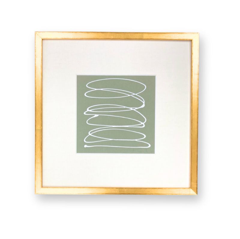 Kayce Hughes | Green Brainstorm | 7x7 | 13x13 Framed