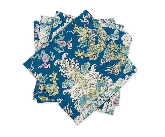 Magic Mountain Napkin 22x22 | Set of 4 | Aquarius