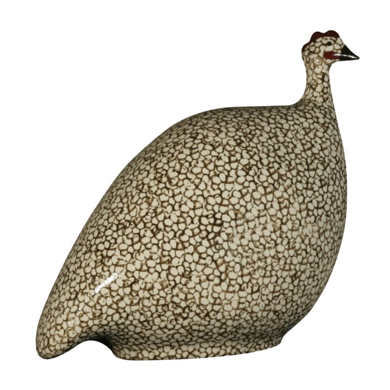 Guinea Fowl White Speckled Black | Large