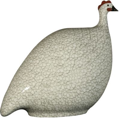 Guinea Fowl White Speckled Grey | Medium