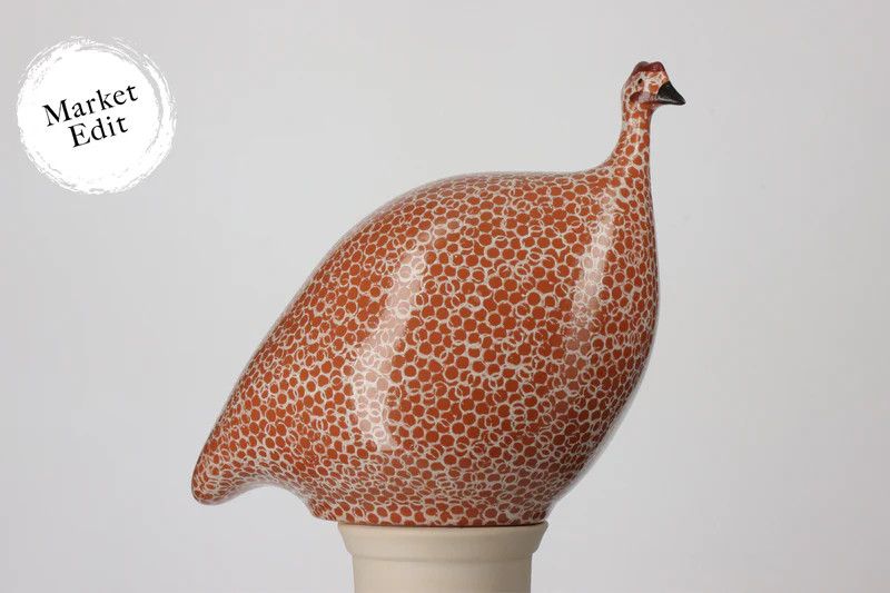 Guinea Fowl Red Speckled White | Small