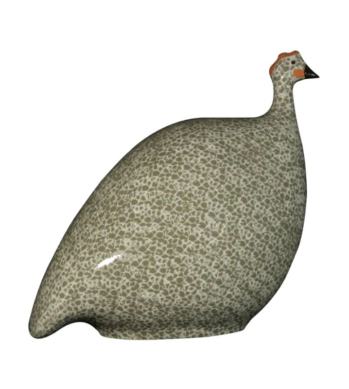 Guinea Fowl Grey Speckled White | Small