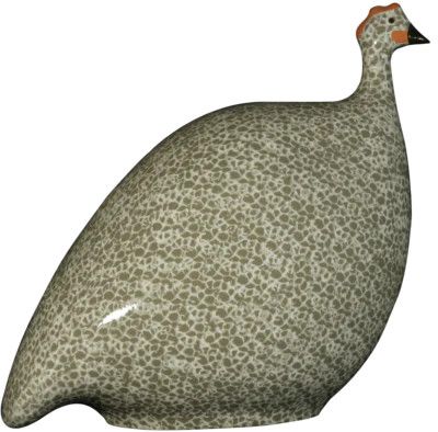 Guinea Fowl Grey Speckled White | Medium