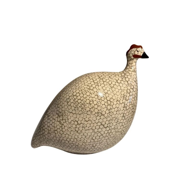 Guinea Fowl White Speckled Grey | Large