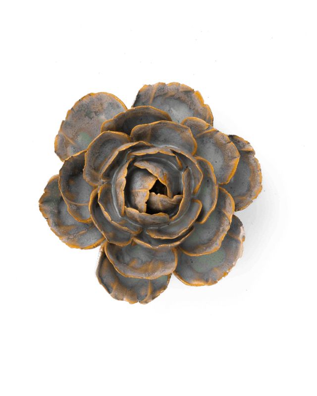Ceramic Flower | Pale Blue English Rose