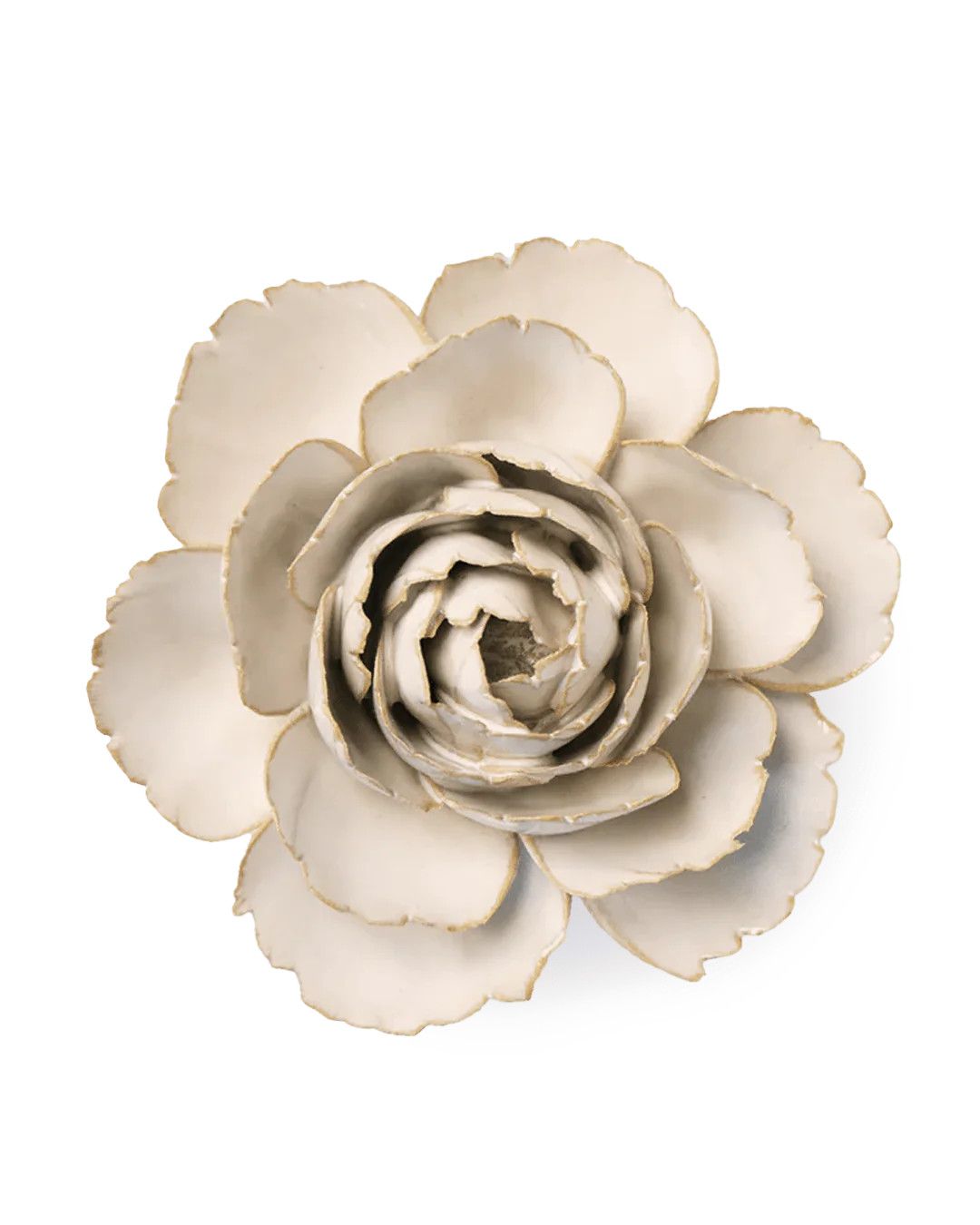 Ceramic Flower | Ivory English Rose